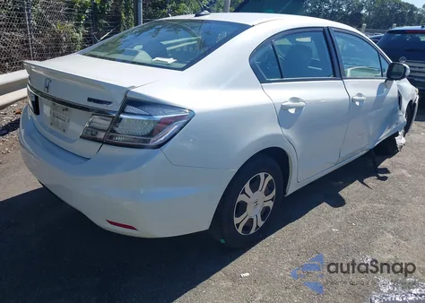 2013 Honda Civic Hybrid from USA, damaged, VIN 19XFB4F28DE200089